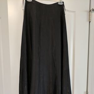 Scott McClintock size 6 Black shimmery Maxi Skirt,long sweeping formal cocktail